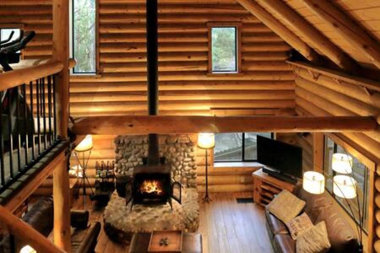 Eagles Nest - Natural Log Cabin With Guest House Idyllwild Exteriér fotografie